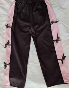 Black &amp; Pink Coquette Gym pants