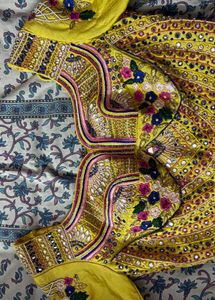 Embroidered Yellow Lehenga Choli