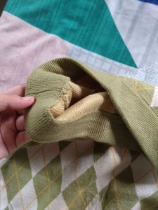 Argyle Knit Korean style Midi Skirt