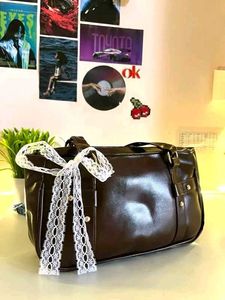 Stylish Tote Bag with Lace Accent