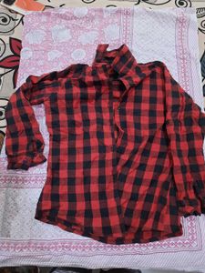 Classic Red & Black Plaid Shirt