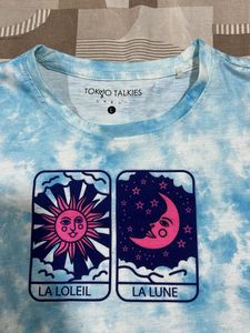 Tie Dye Tarot Sun Moon T-Shirt