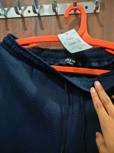 shein Comfortable Navy Blue Pants