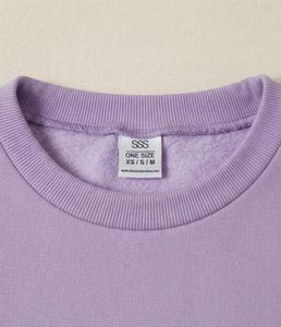 Lavender Cropped Sweatshirt
