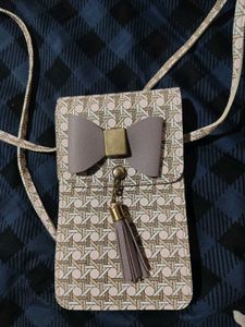 Cute Bow Tassel Sling Bag