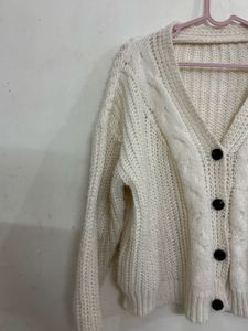 Cream Knit Cardigan