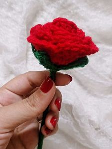 handmade crochet rose flower