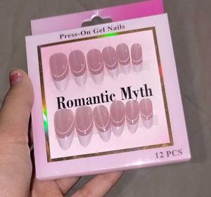 Romantic Myth French Tip Press-On Nails
