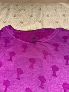Purple Tie-Front Barbie T-Shirt