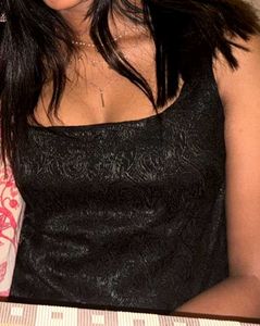 Chic Black Texturef Corset Top