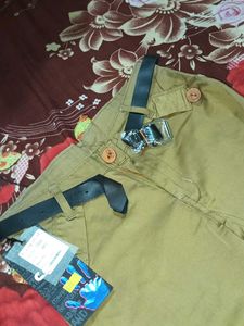 Men's/ women Khaki Chinos with Belt