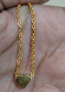 Gold Heart Pendant Necklace