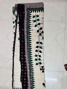 Cream Saree with Floral Print