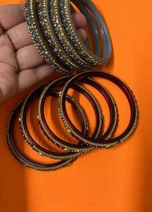 Glass Kada/ Bangles Set Of 2
