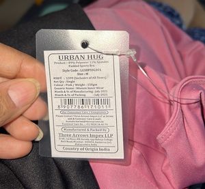 Urban Hug Pink Racerback Sports Bra