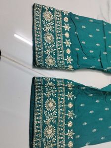 Embroidered Palazzos Set of 3 😍