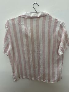 Striped Pink Night Suit