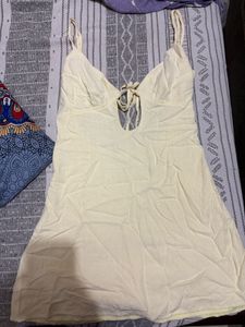 butter yellow dress