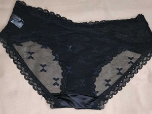 Elegant Black Lace Briefs