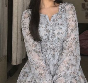 Light Blue Floral Dress