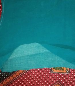 Co-ord Set Blouse Top Bluish Green