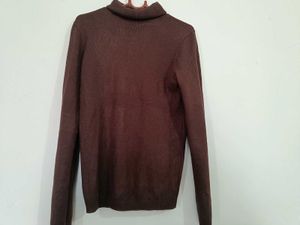 Brown Turtleneck Sweater