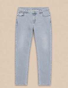 Light Wash Straight Leg Jeans