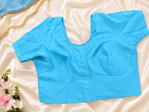 Sky Blue Cotton Blouse🩵✨🥰