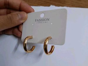 Chunky Gold Hoop Earrings