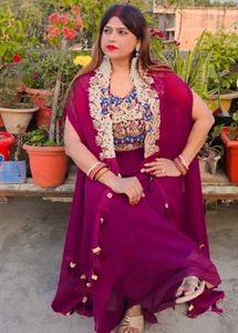 Purple Lehenga Choli Set