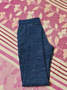 Comfortable Blue Marled Joggers