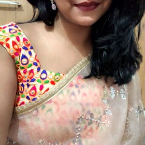 Embroidered Mirror Work Blouse