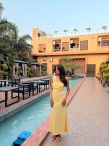 Elegant Yellow Maxi Dress