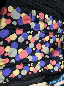 Stylish Saree with Colorful Polka Dots