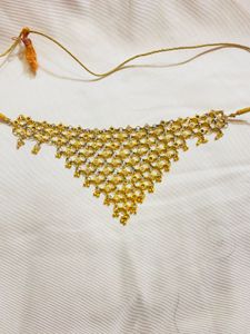 Statement Gold &amp; Crystal Necklace