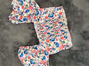 Vibrant Floral Smocked Mini Dress