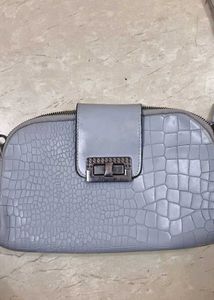 Crocodile Embossed Crossbody Bag