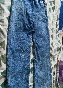 Stylish Acid Wash Flare Jeans