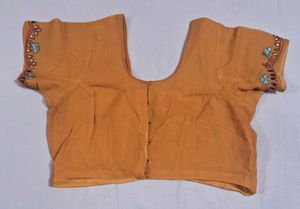 Beautiful Orange Saree (with blouse)