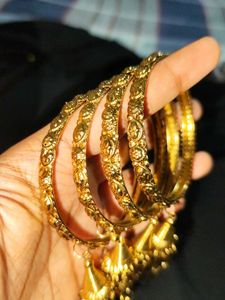 Gold-Plated Traditional Bangles