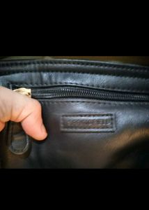 Chic Studded Black Leather Hobo Bag