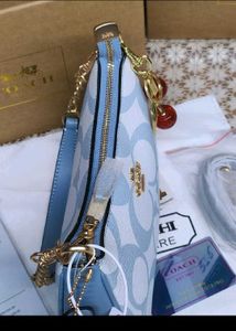 Coach Monogram Cherry Charm Shoulder Bag