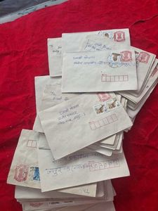 Vintage Indian Letters & Envelopes 50 pcs