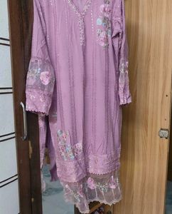 Embroidered Kurta with Dupatta Set