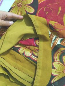 Vibrant Printed Saree