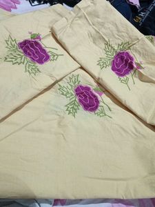 Floral Embroidered Bedsheet Set