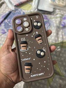 Cute Coffee I phone 15 pro max back case