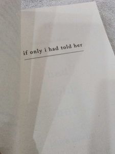 If Only I Had Told Her