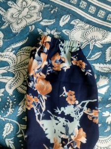 Navy Floral Print Maxi Dress