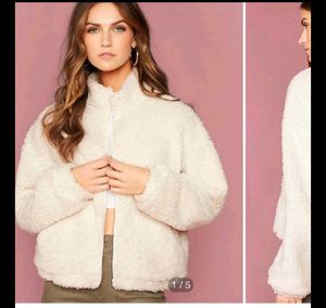 Cream Fuzzy Teddy Jacket